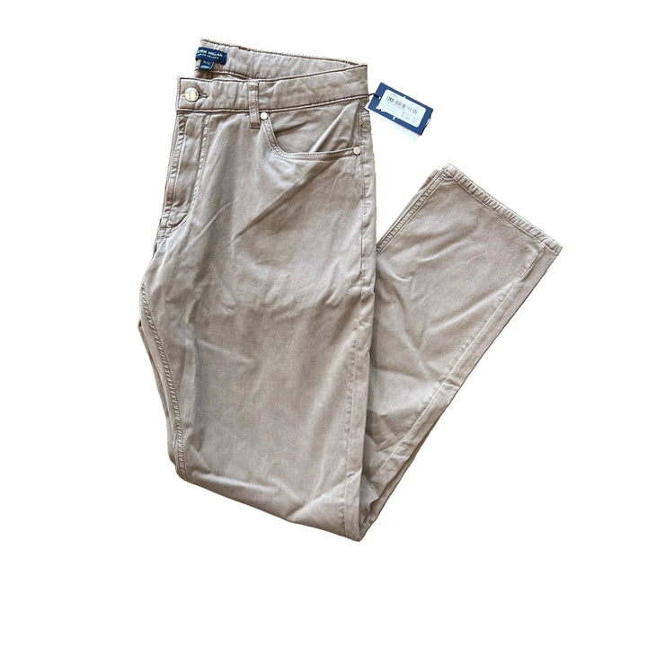 Peter Millar Wayfare Five-Pocket Pant - Nickel - Size 35x32