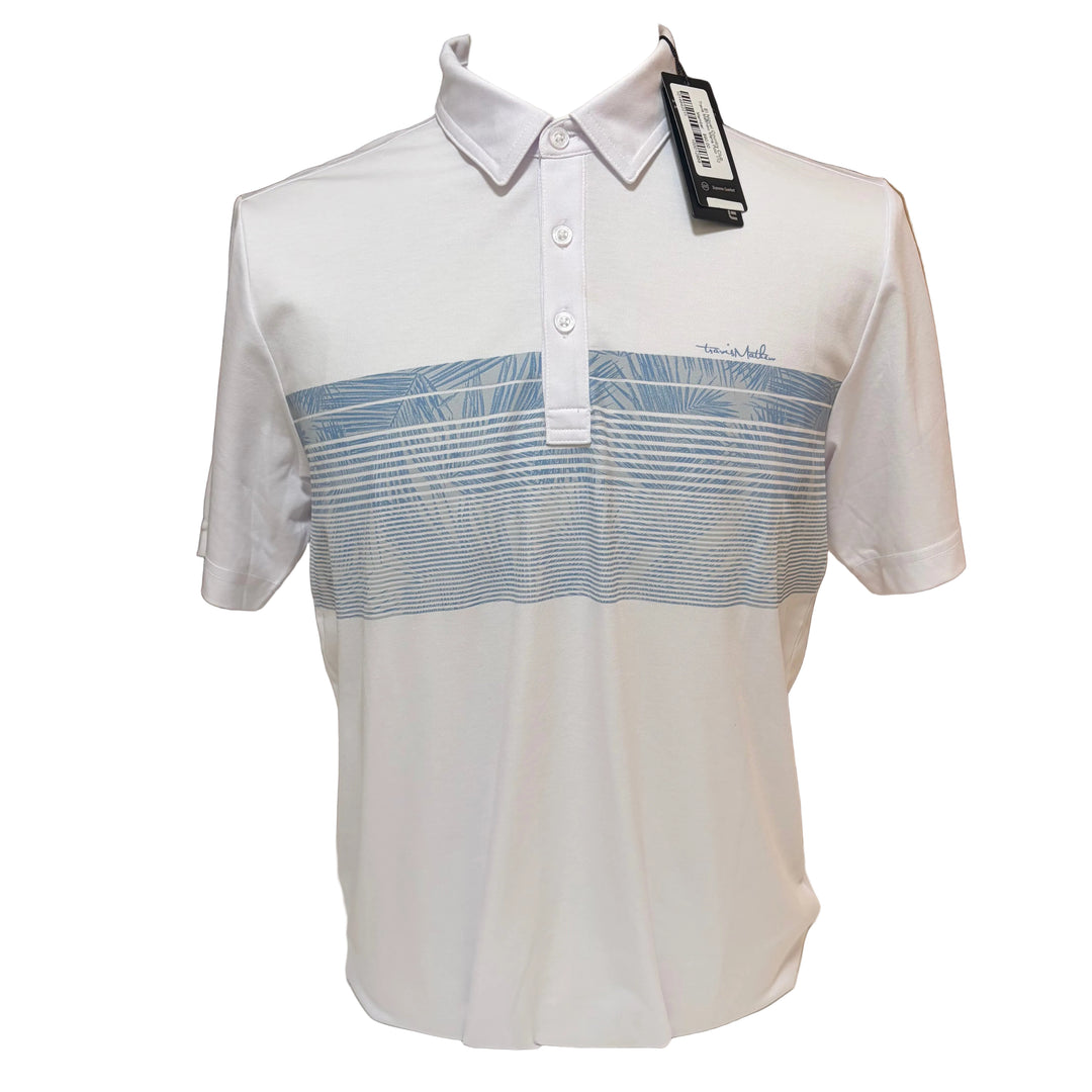 Travis Mathew Bouldering Polo (w/ logo) - White - Skorzie