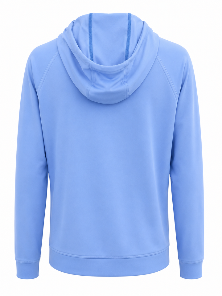 Straight Down Men's MacKenzie Hoodie (w/ Logo) - Blue - Small - Skorzie