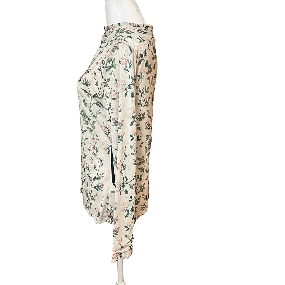 A. Putnam Luxe Opaque L/S Top - Garden Print - Skorzie