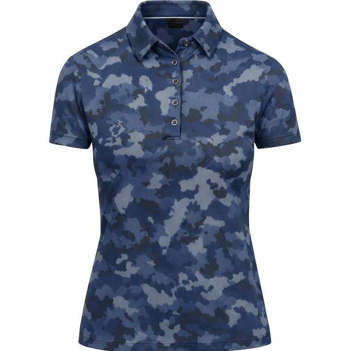 Dunning Women's Player 2.0 Jersey Performance Polo - Night Sky Camo - Skorzie