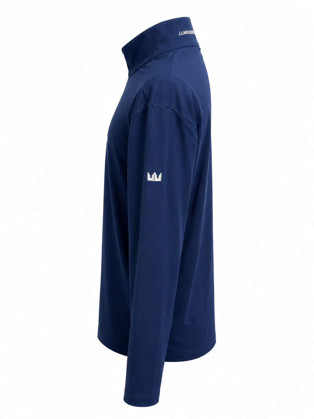 J.Lindeberg Men's Luke Quarter Zip (w/ Logo) - Estate Blue - 2XL - Skorzie
