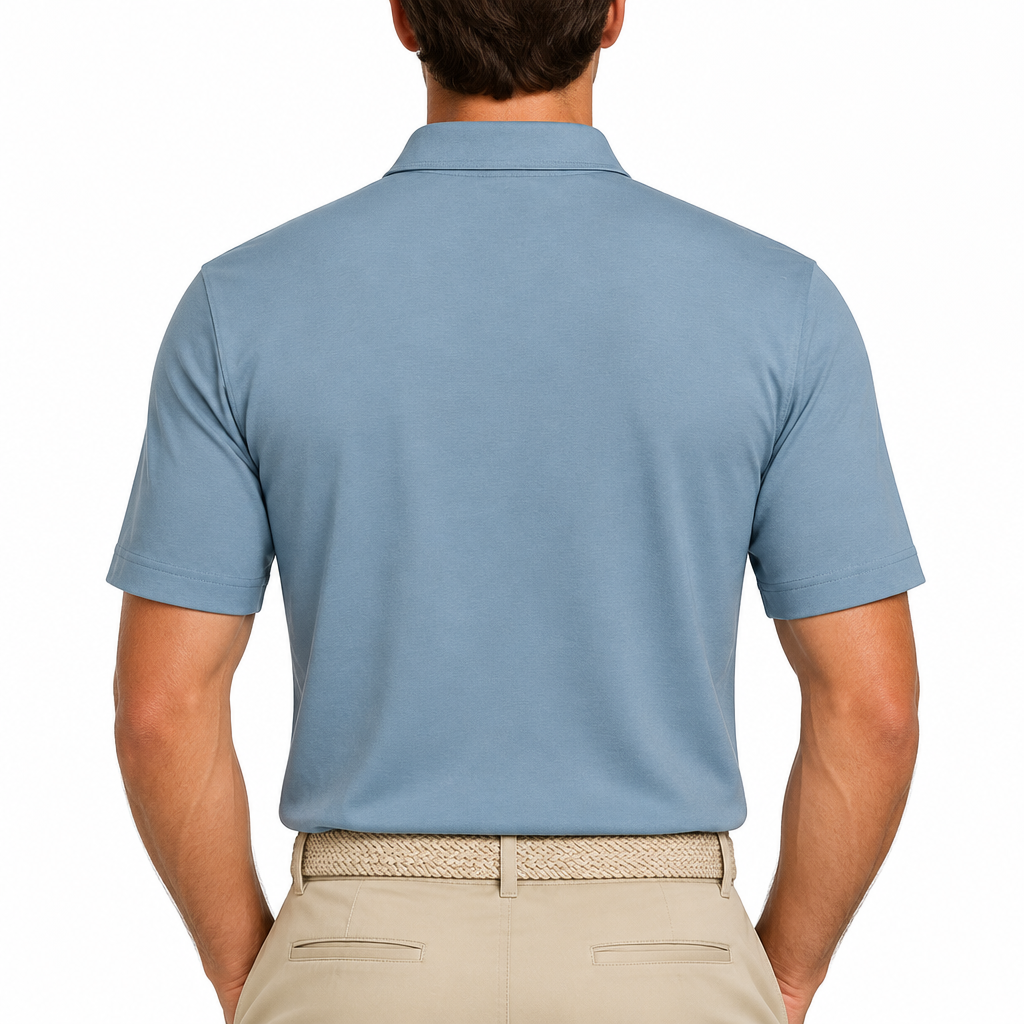 Black Clover Men's Golf Polo Barney Moody Blue Size L