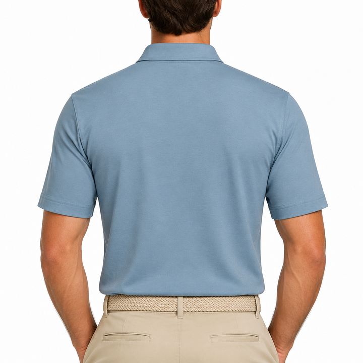 Black Clover Men's Golf Polo Barney Moody Blue Size L