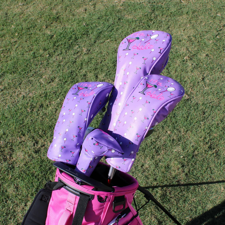 Best Of Golf America Fairway Head Cover -  19th Hole Purple - Skorzie