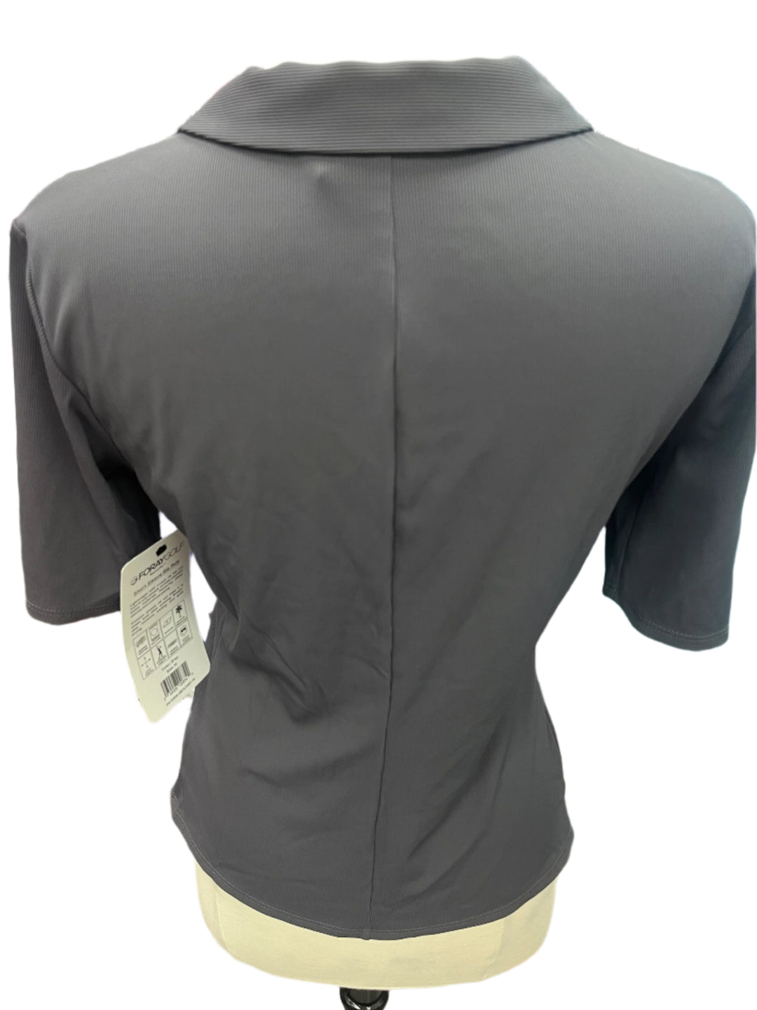 Foray Golf Short Sleeve Rib Polo - Grey - Skorzie