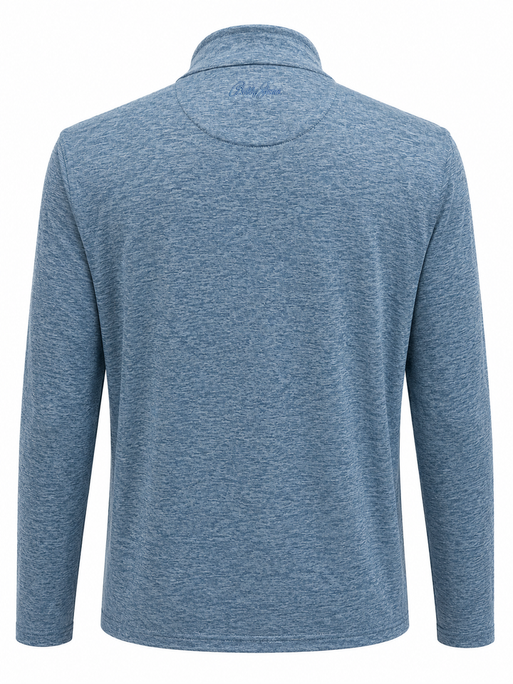 Bobby Jones Garner Long Sleeve Performance Crew - Blue Mist - Medium