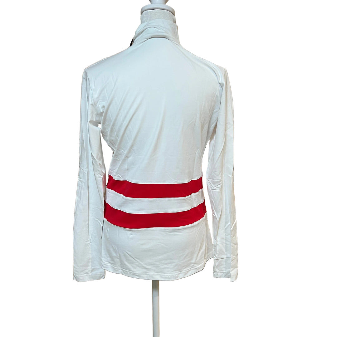 MDC Jersey Full Zip Midlayer - White/Red
