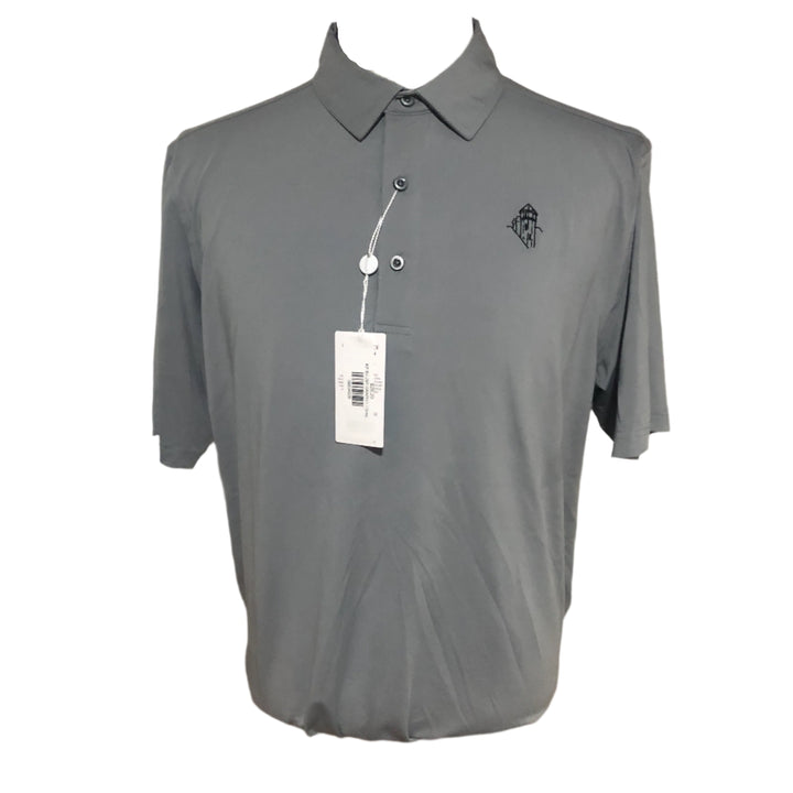 Bobby Jones Jersey Solid Polo (w/ logo) - Graphite - Large - Skorzie