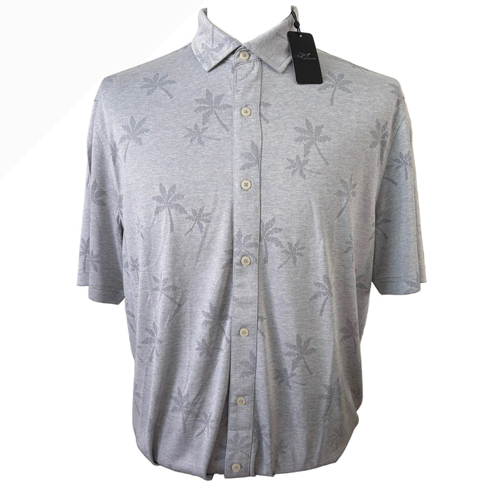 Greg Norman Royal Palm Knit Polo - Shark Grey - Large