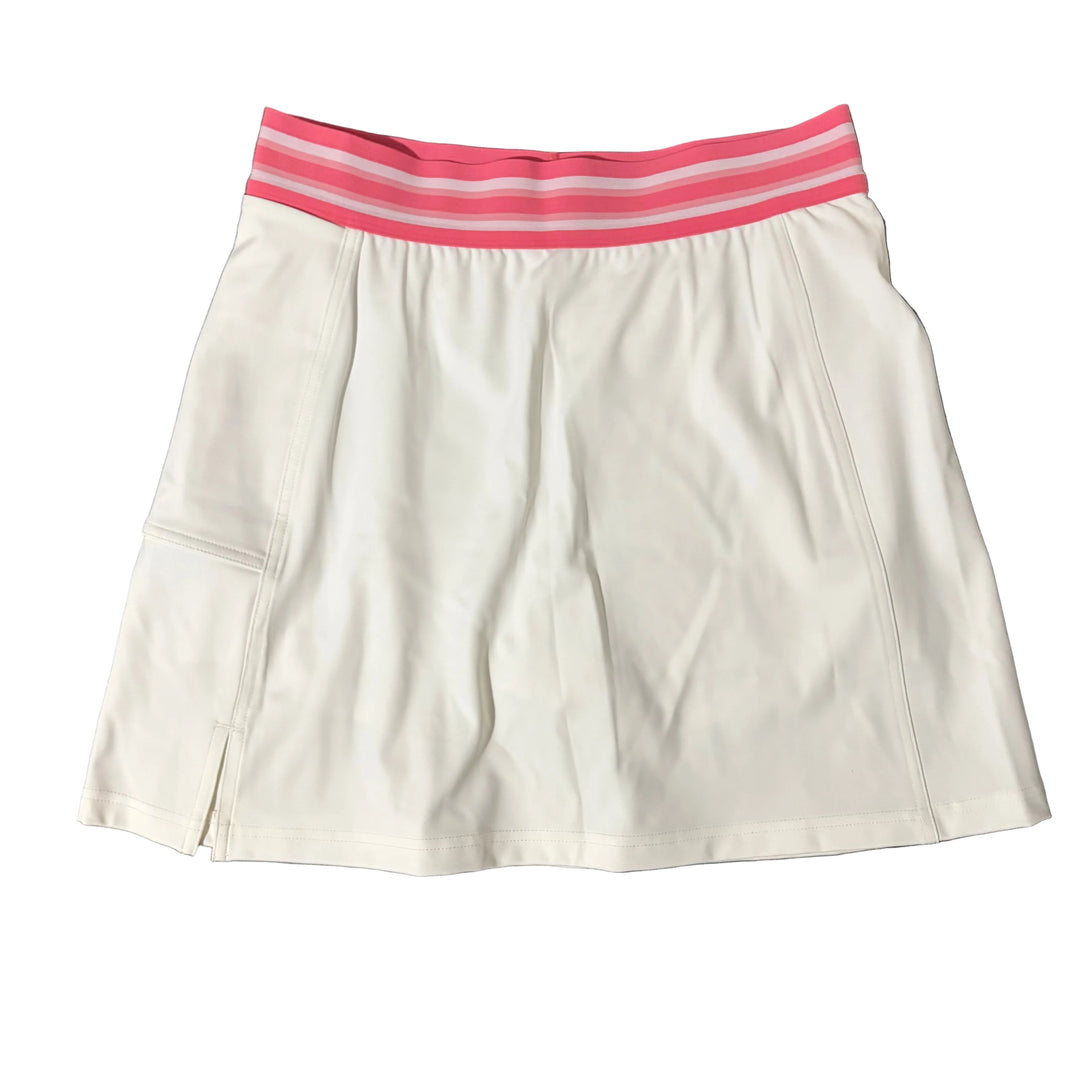 GGBlue Active Track Skort 16.5" - White/Pink - Small - Skorzie