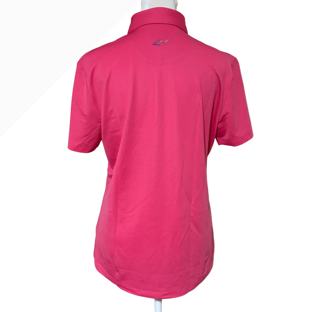 Greg Norman Freedom Stretch Polo - Flora Pink - Medium (FINAL SALE ITEM) - Skorzie