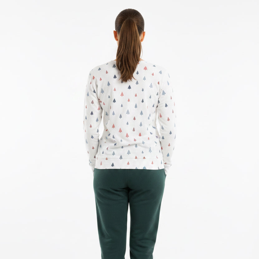 Z Supply Alpine Tree L/S Top - White - Large - Skorzie