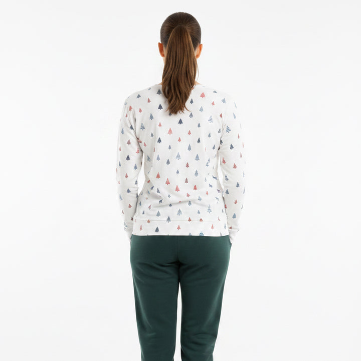 Z Supply Alpine Tree L/S Top - White - Large - Skorzie
