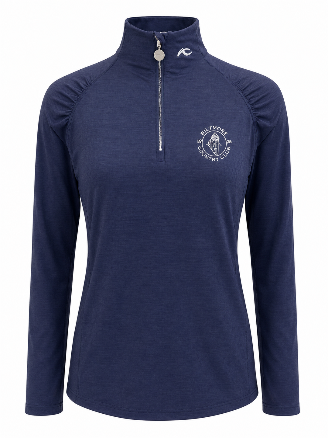 KJUS Nora Cooling Half Zip (w/ logo) - Atlanta Blue - Small