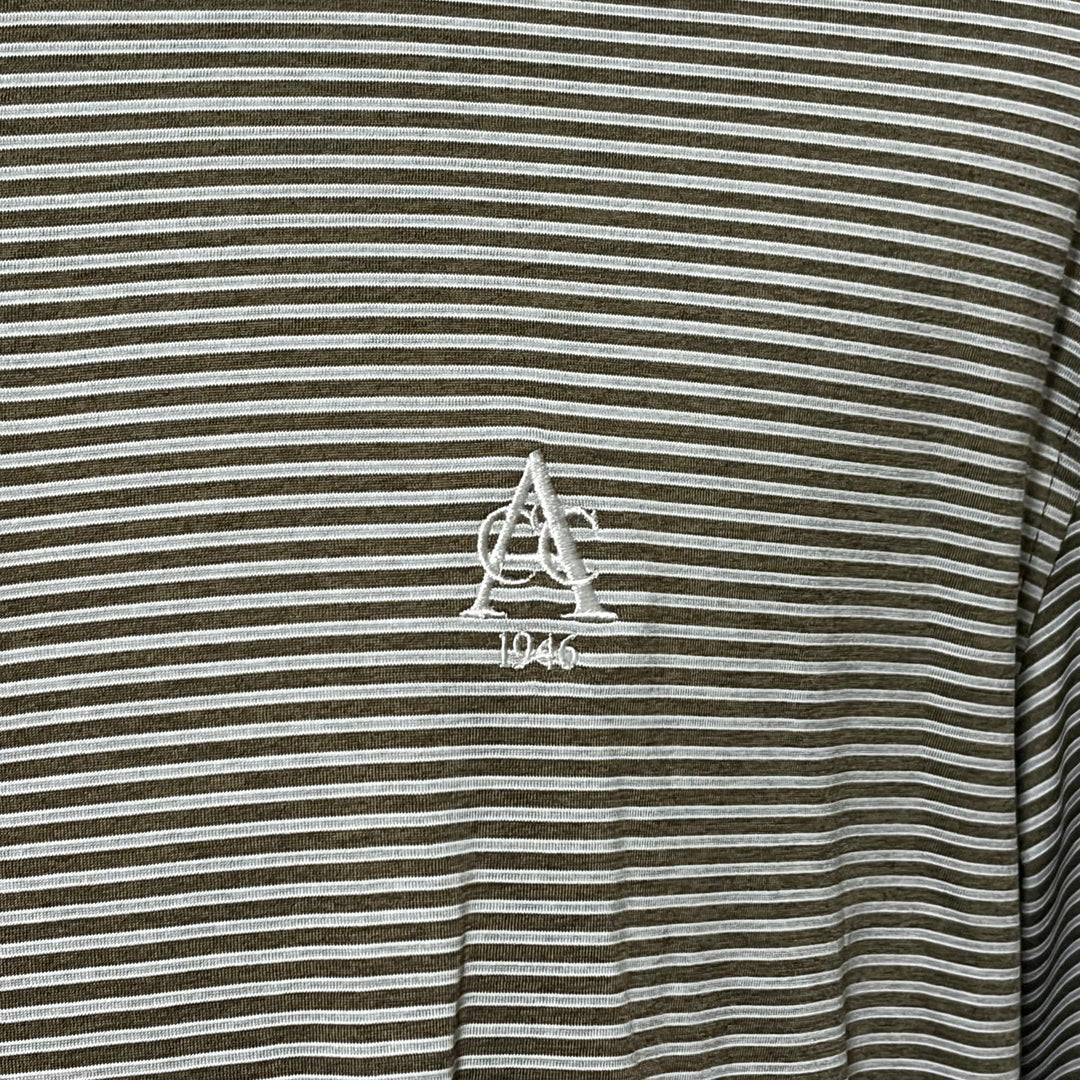 Peter Millar Ambrose Performance Jersey Polo (w/logo) - Walnut - X-Large - Skorzie