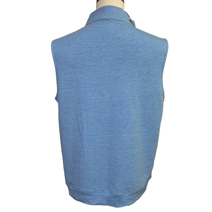 Turtleson Wynn 1/4 Zip Vest (w/logo) - Blue Heather - Medium - Skorzie