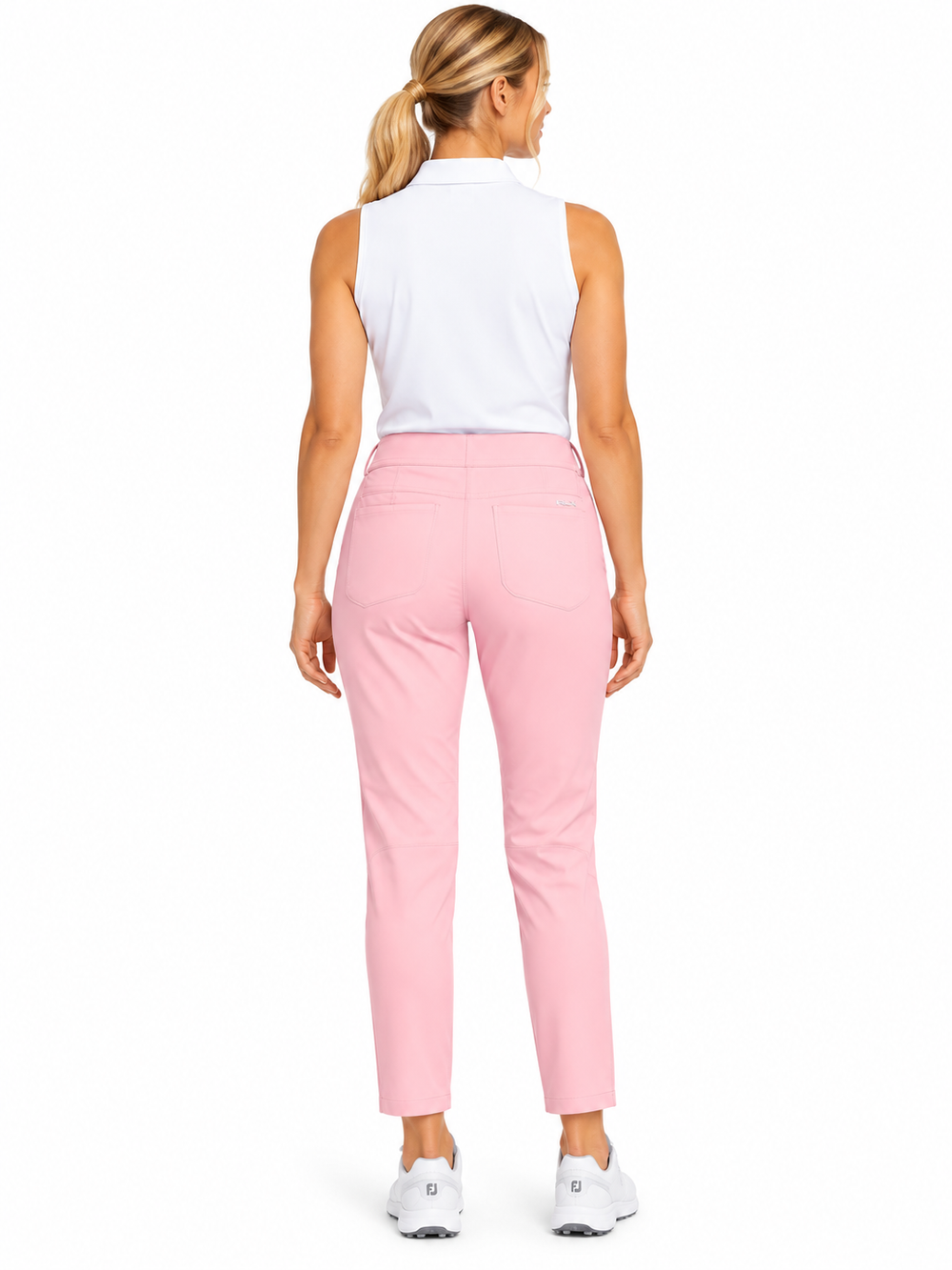 RLX Side Zip Stretch Golf Pants - Light Pink - Size 12 - Skorzie