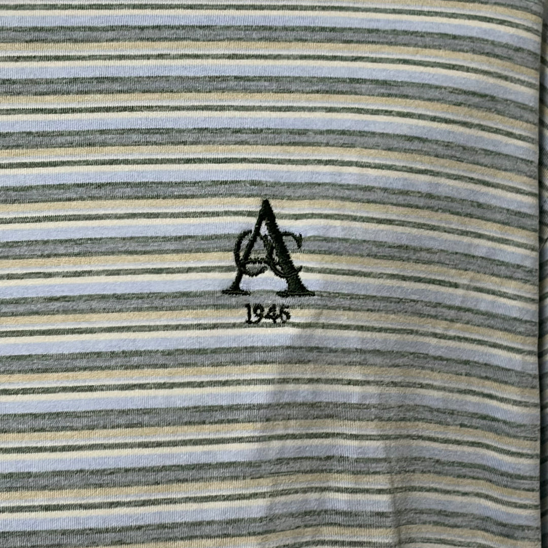 Straight Down Oceano Stripe Polo (w/logo) - Pine - XX-Large - Skorzie