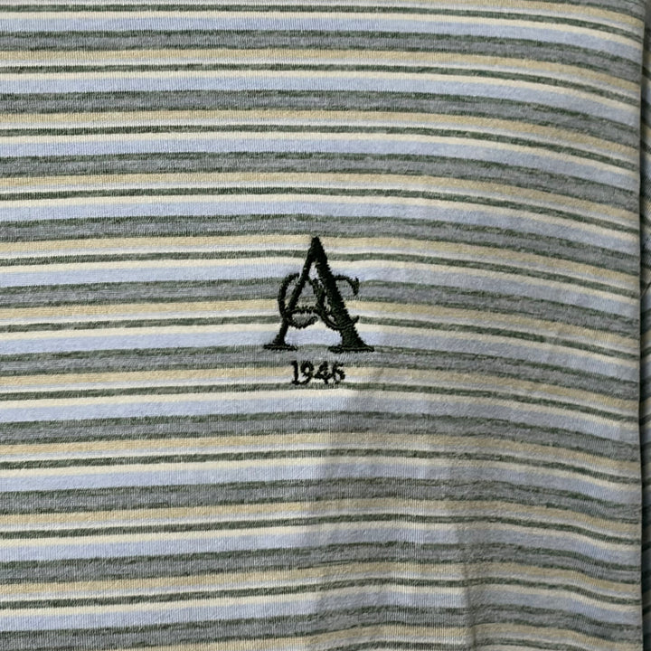 Straight Down Oceano Stripe Polo (w/logo) - Pine - XX-Large - Skorzie