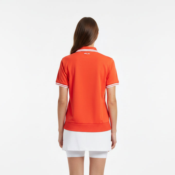 RLX Knit Polo (w/ logo) - Red - X-Small - Skorzie