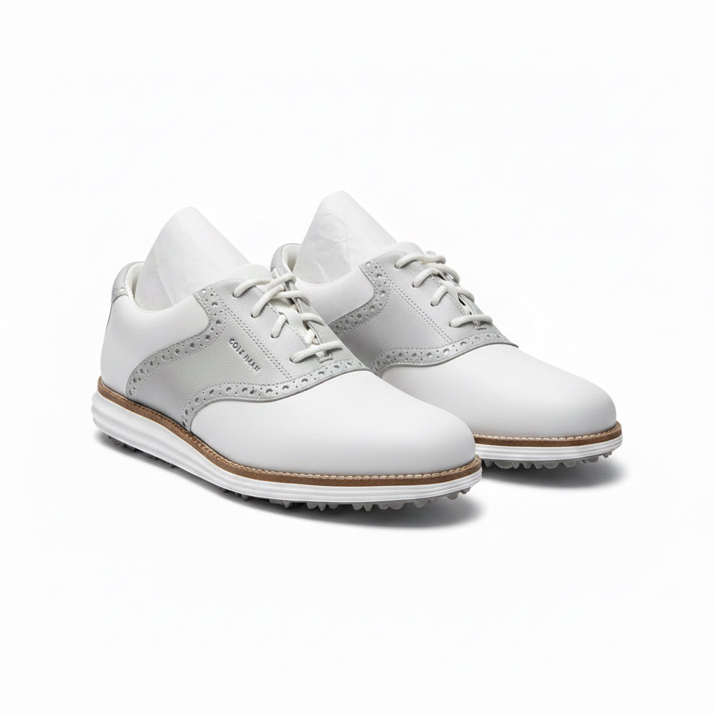Cole Haan Women's Golf Shoes OriginalGrand Saddle Optic White/Silver/White
