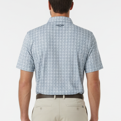 Straight Down Men's Golf Polo Grayhawk Moonlight Size L