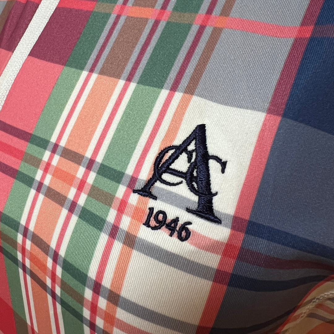 RLX LS 1/4 Zip (w/ logo) - Plaid - Small