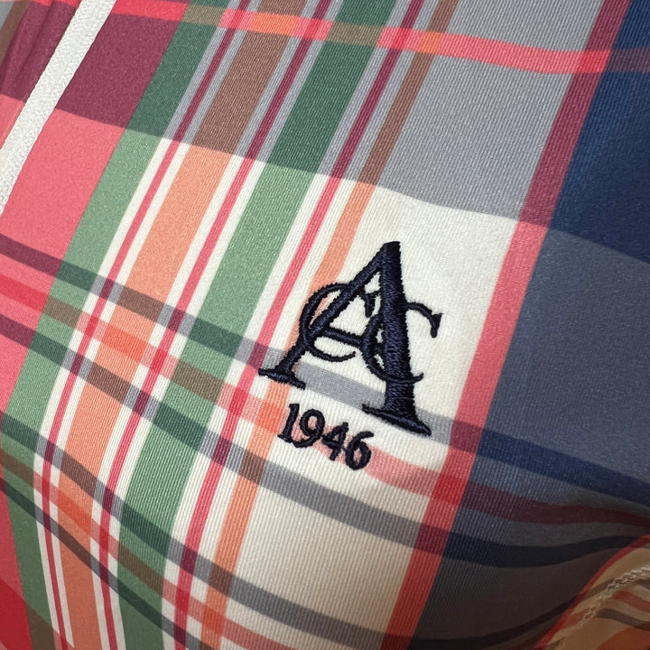 RLX LS 1/4 Zip (w/ logo) - Plaid - Small