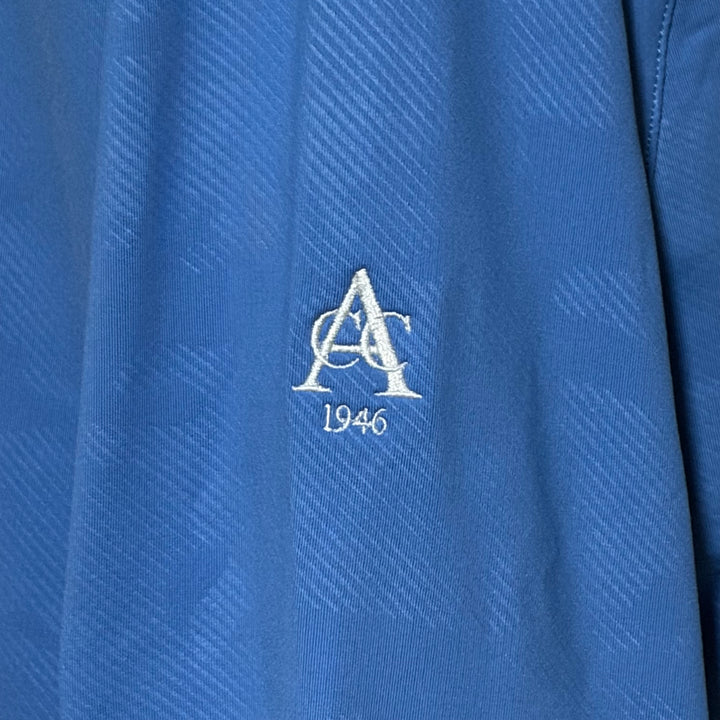 Peter Millar Pine Camo Performance Hoodie (w/logo) - Tide Blue - Large - Skorzie