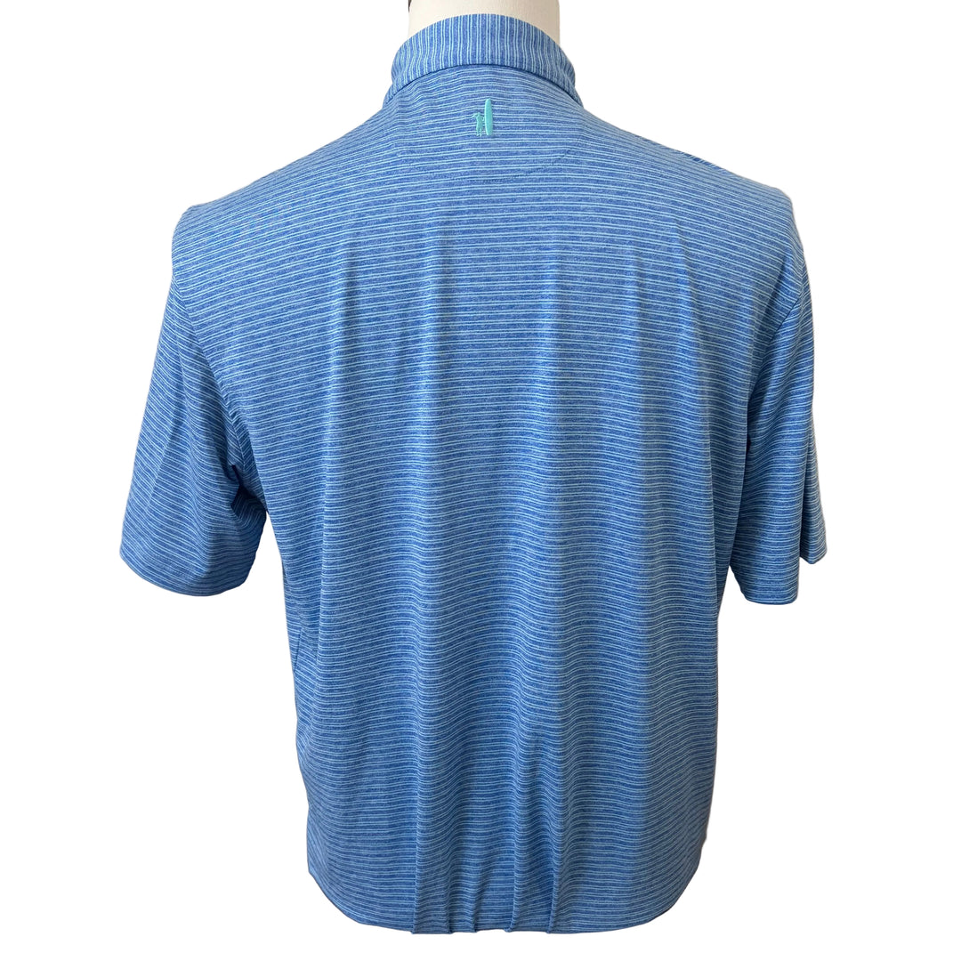 Johnnie-O Arnold Striped Polo (w/logo) - Biscayne - Small - Skorzie