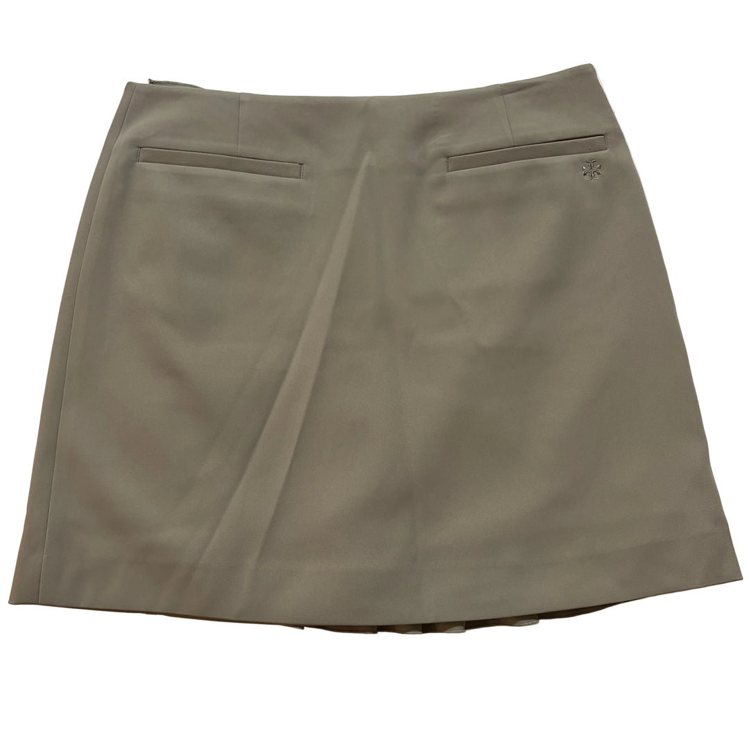 Tory Burch Tech Twill Ruffle Skort (16.5") - Olive - 6 - Skorzie