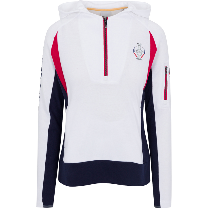 Dunning Solheim Cup Penrose Fleece Performance Hoodie - White - Skorzie