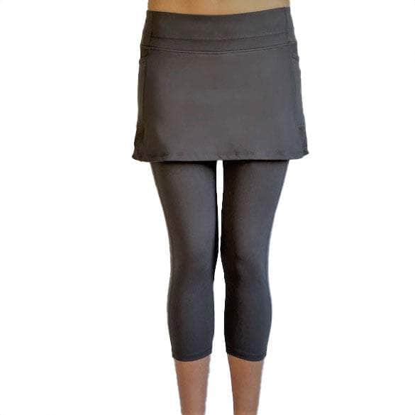 SOL Sister Skirted Capris - Steel