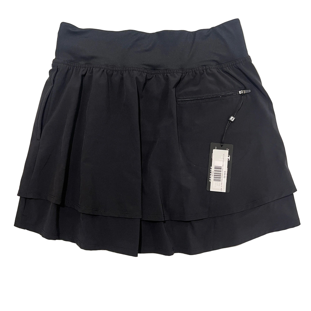 FootJoy Lightweight Woven Skort 15" - Black - Small - Skorzie