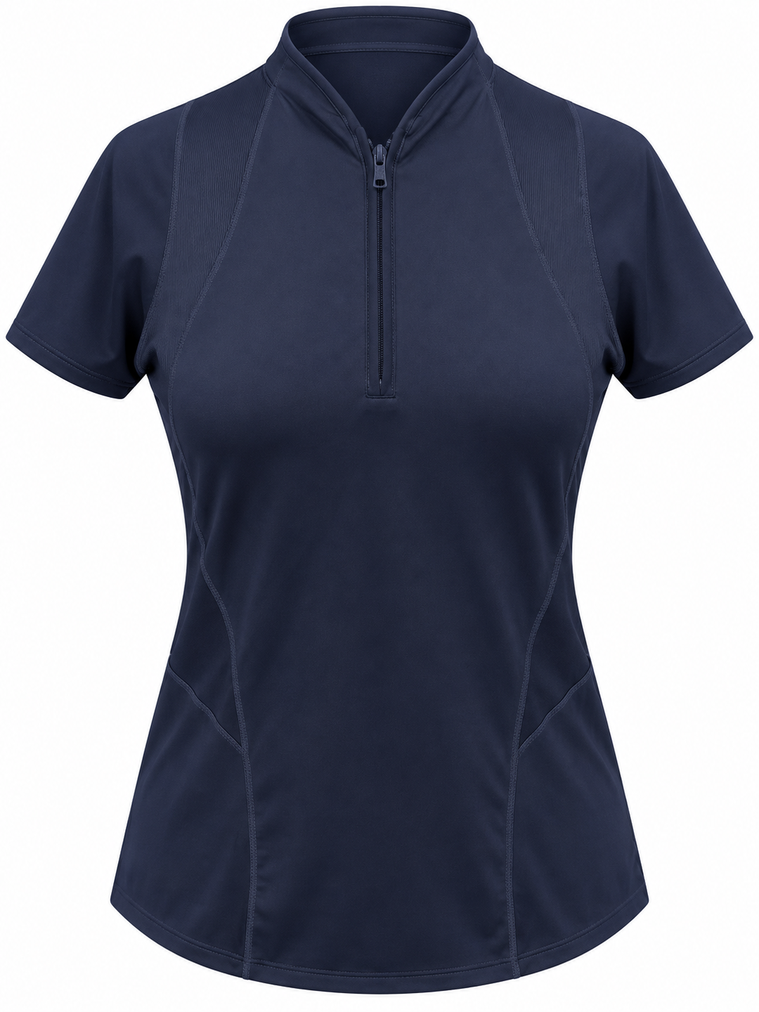 Lucky In Love Win the Day Short Sleeve Zip Top - Midnight