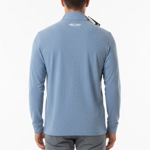 Straight Down Men's Golf Quarter Zip Crusher Moonlight Size L