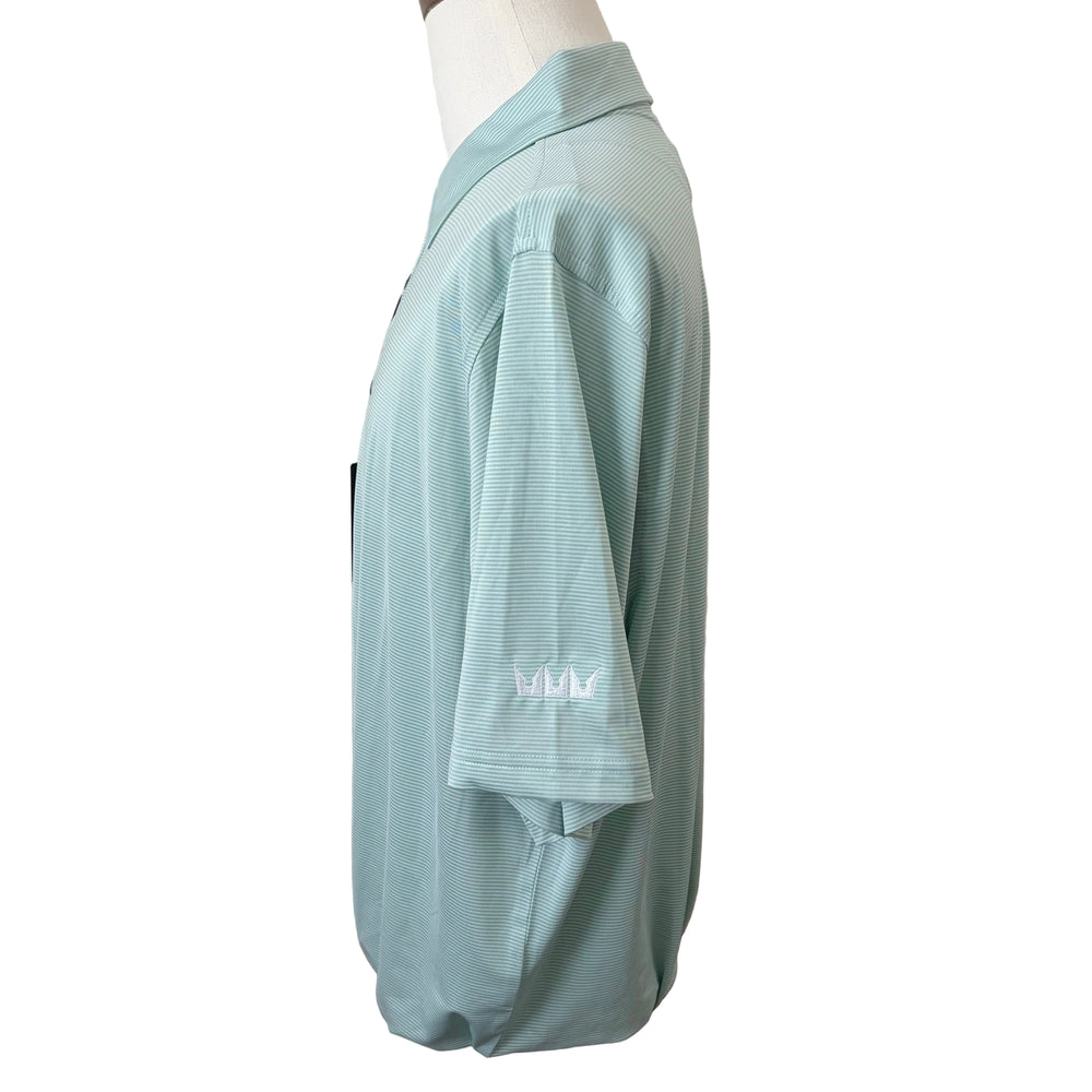 FootJoy Micro Stripe Feeder Polo (w/logo) - Mist/Moss - X-Large - Skorzie