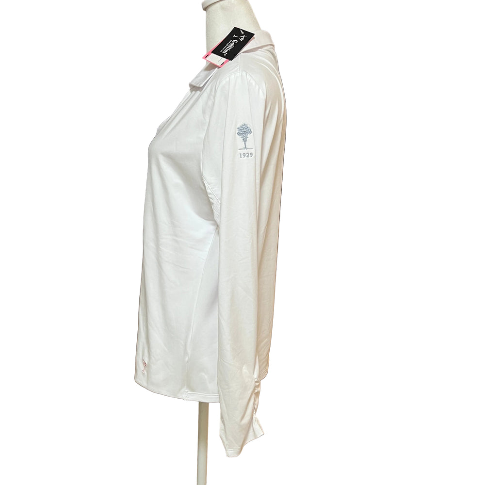 Golftini LS Lisa Polo (w/ logo) - White - X-Large - Skorzie