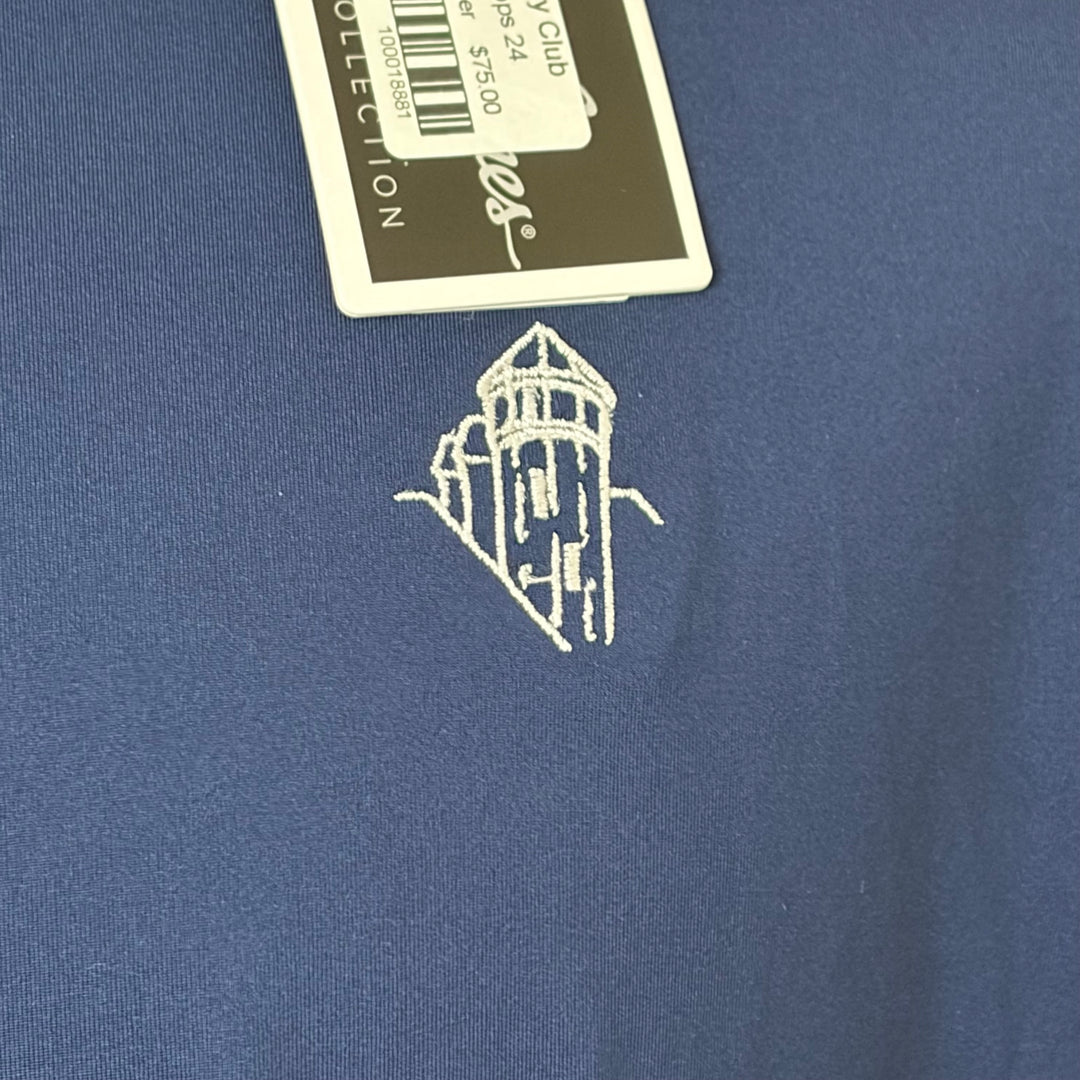 Bobby Jones Performance Jersey Solid Polo (w/ logo) - Summer Navy - Skorzie