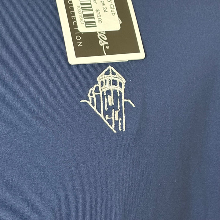 Bobby Jones Performance Jersey Solid Polo (w/ logo) - Summer Navy - Skorzie