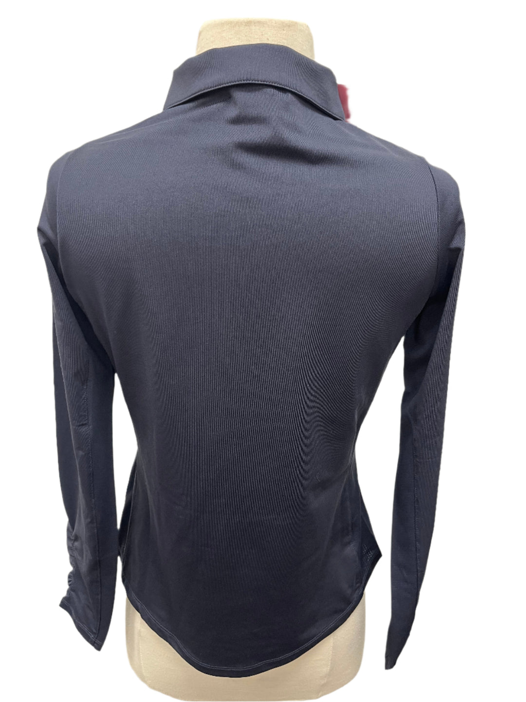 Golftini Long Sleeve Zip Polo - Navy - Small - Skorzie