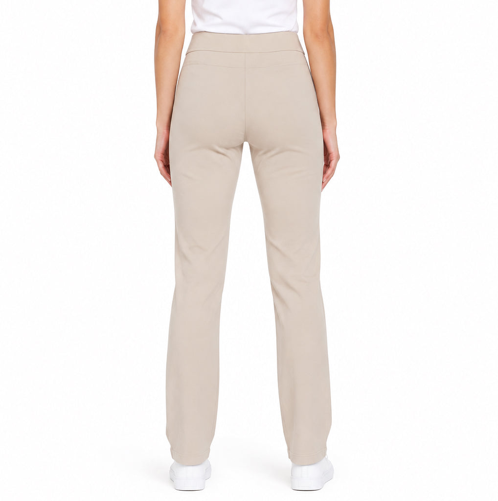 Slimsation Women's Narrow Golf Pants 31" Stone Size 8