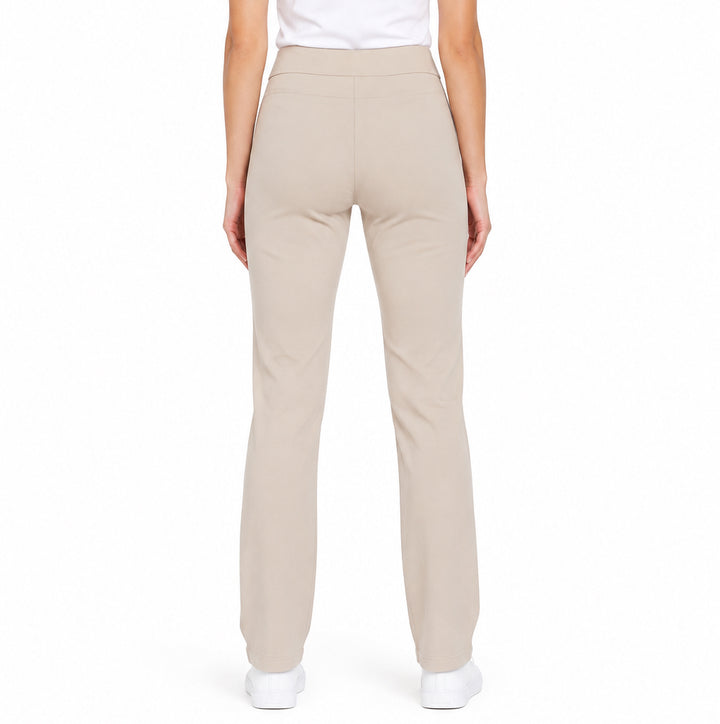 Slimsation Women's Narrow Golf Pants 31" Stone Size 8