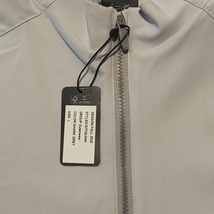 Greg Norman Men's Golf Jacket Scorecard Full-Zip Shark Grey Size L
