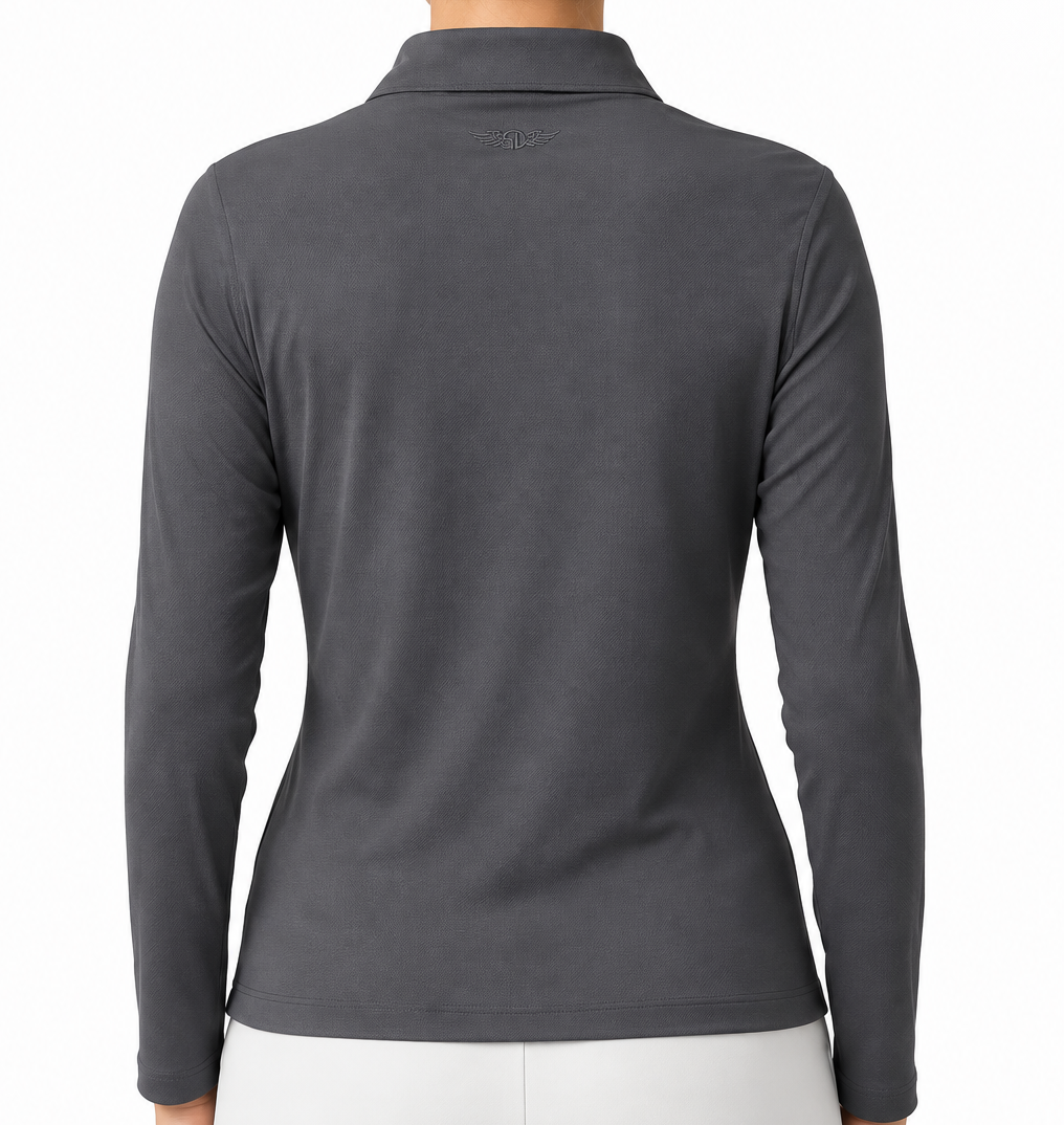 Straight Down Women's Quarter Zip Skyler Night Shade Size M