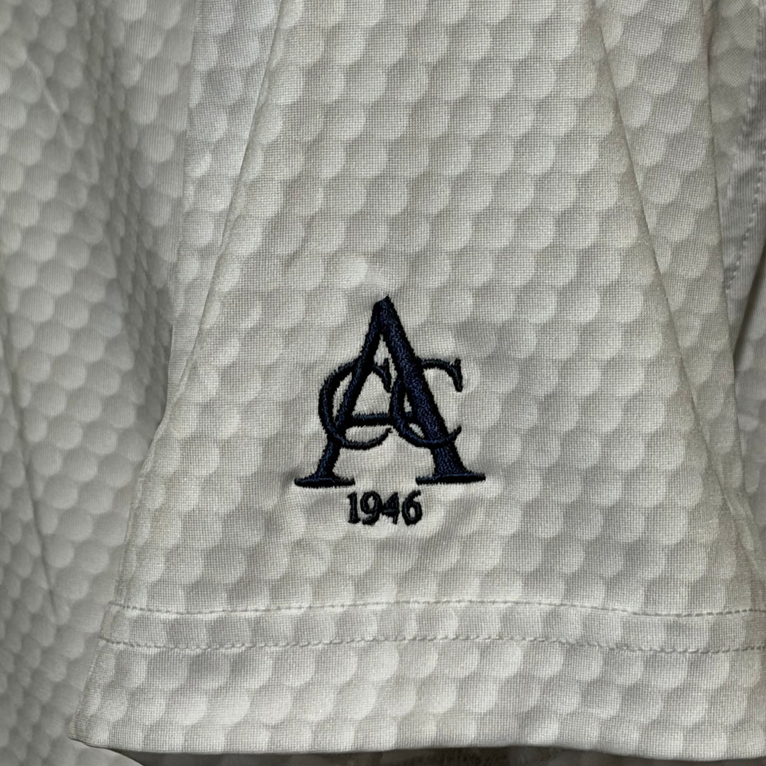 Rhoback Be The Ball S/S Performance Polo (w/logo) - White - Skorzie