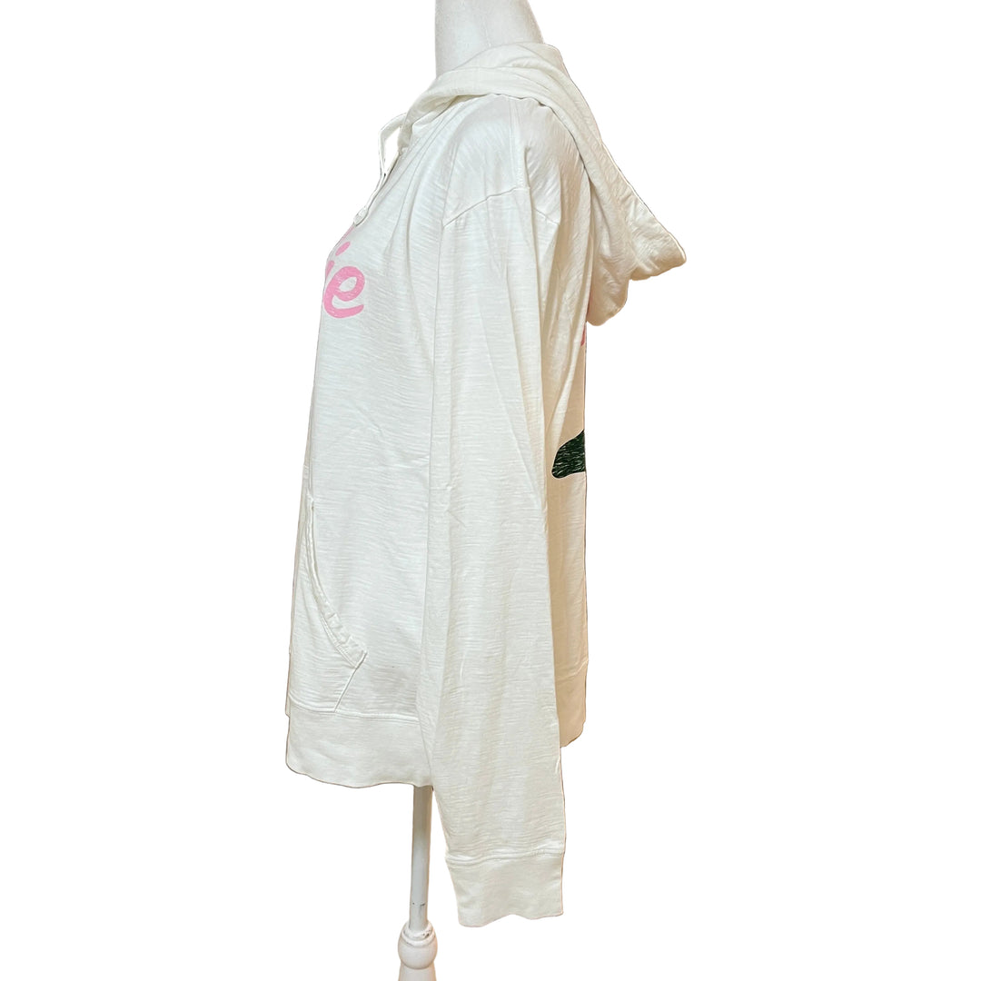 Standard Recreation Hooded LS (w/ logo) - White - (FINAL SALE ITEM)