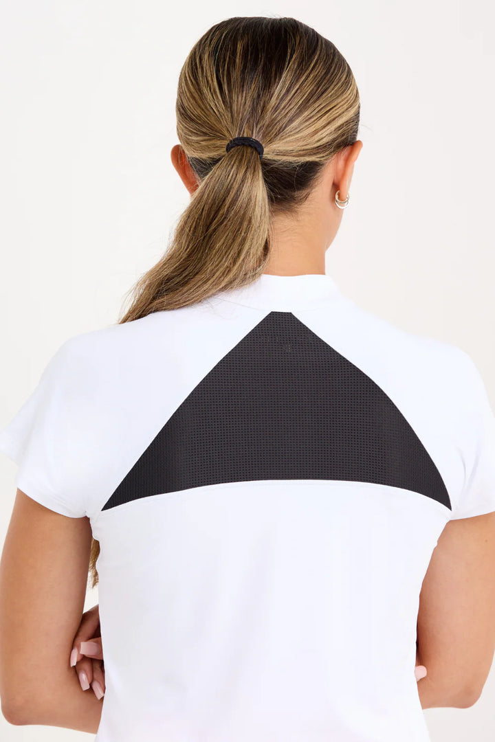 Sofibella Women's Flora Lux Short Sleeve - Black/White - Skorzie