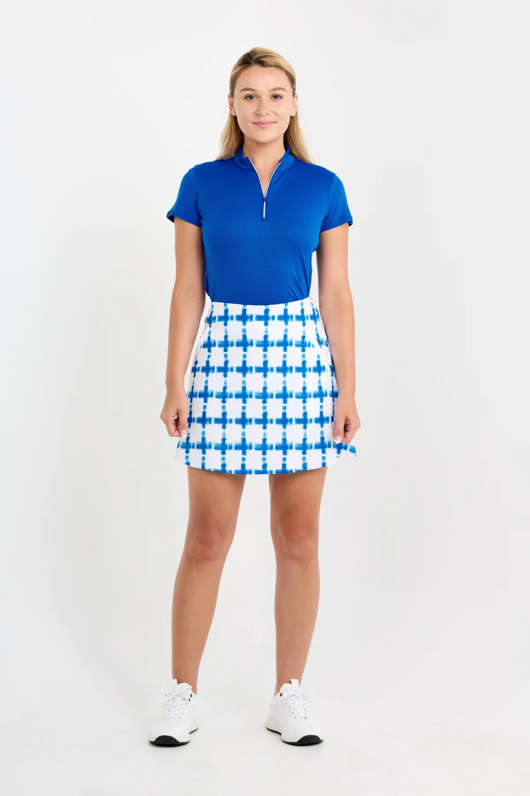 Sofibella 17" Golf Skort - Brushed Check